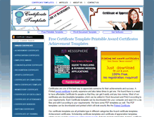 Tablet Screenshot of certificatetemplate.net