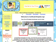 Tablet Screenshot of certificatetemplate.org